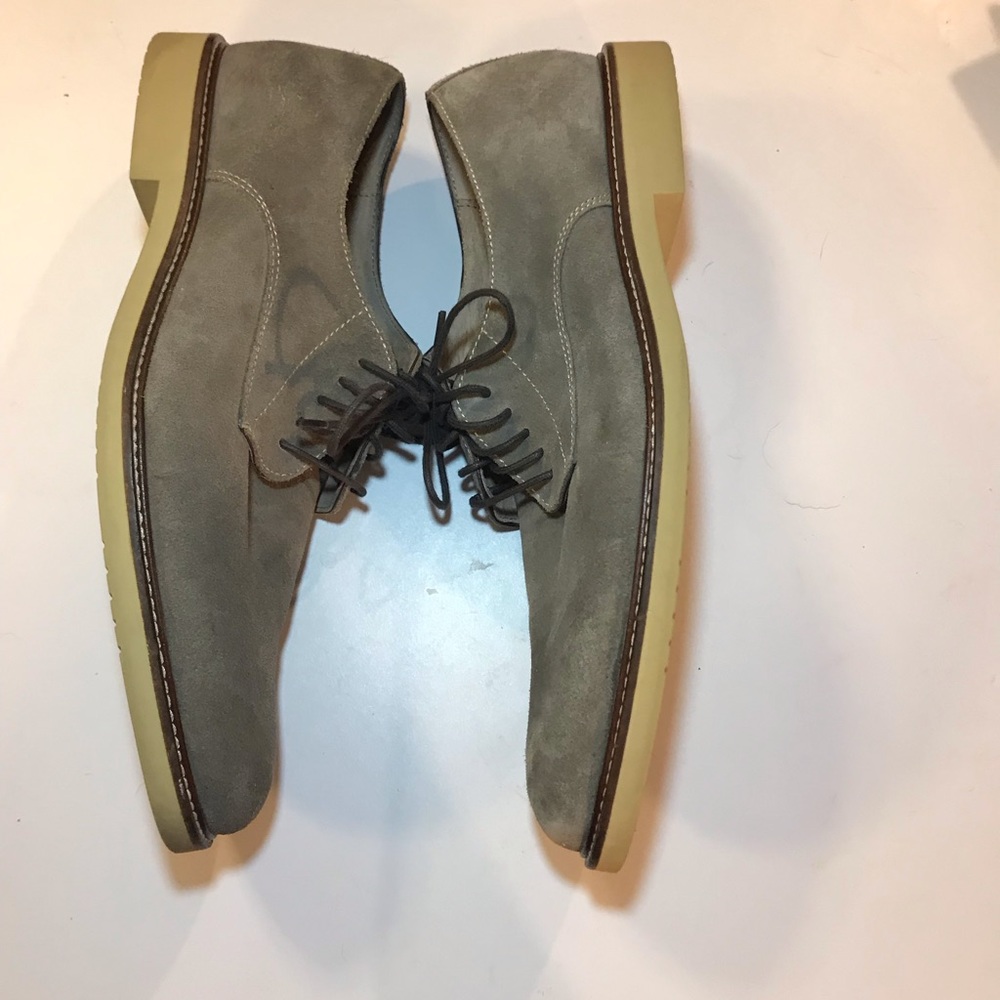 Gray suede oxfords men’s size 10 Banana Republic